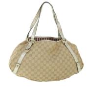 Pre-owned Canvas gucci-bags Gucci Vintage , Beige , Dames