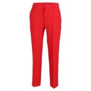 Pre-owned Wool bottoms Prada Vintage , Red , Dames