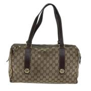 Pre-owned Canvas handbags Gucci Vintage , Beige , Dames