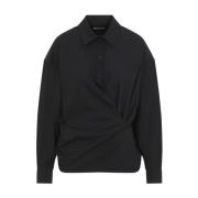 Grijze Shirts Aw24 Dameskleding Lemaire , Black , Dames