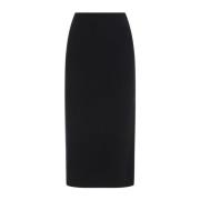 Blauwe Wollen Rok Fabiana Filippi , Black , Dames