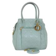 Pre-owned Leather handbags Dior Vintage , Green , Dames