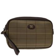 Pre-owned Canvas clutches Burberry Vintage , Beige , Dames