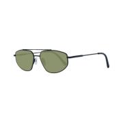 Stijlvolle Aviator Zonnebril met Groene Lenzen Serengeti , Black , Her...