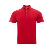 Elegante katoenen polo in rood Gran Sasso , Red , Heren