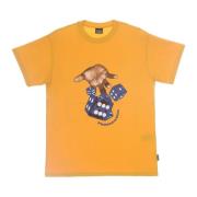 Dice Tee Geel Korte Mouw T-shirt Propaganda , Yellow , Heren