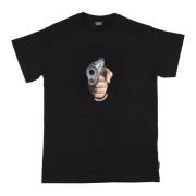 Zwarte Tee met Logo Print Propaganda , Black , Heren