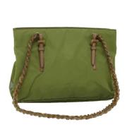 Pre-owned Nylon totes Prada Vintage , Green , Dames