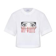 T-shirt met print Off White , White , Dames