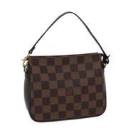 Pre-owned Canvas pouches Louis Vuitton Vintage , Brown , Dames