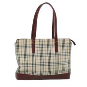 Pre-owned Canvas totes Burberry Vintage , Beige , Dames