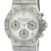 Pre-owned Stainless Steel watches Bvlgari Vintage , White , Dames