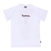 Wit Crew Neck T-shirt Geborduurd Logo Propaganda , White , Heren