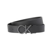 Logo Gesp Riem Calvin Klein , Black , Heren