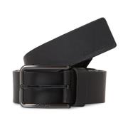 Echt leren riem - Zwart Calvin Klein , Black , Heren