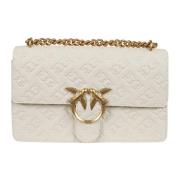 Witte Crossbody Tas Love Birds Pinko , White , Dames