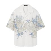 Witte Shirts voor Mannen Aw24 Versace , White , Heren