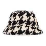 Houndstooth Bucket Hat Nina Ricci , Black , Dames