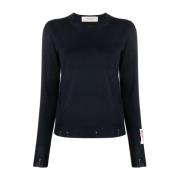 Blauwe Sweatshirt Damesmode Aw24 Golden Goose , Blue , Dames