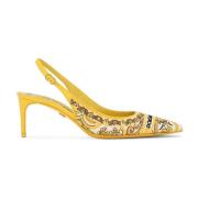 Elegant Slingback Pumps Dolce & Gabbana , Yellow , Dames