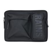 Zwarte Texel Laptoptas voor Mannen en Vrouwen Rains , Black , Unisex