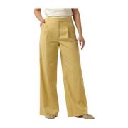 Gele Wide Pants Paula Gestuz , Yellow , Dames