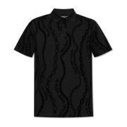 Polo met logo Versace Jeans Couture , Black , Heren