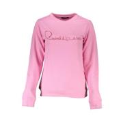 Geborduurde Sweater met Geborstelde Afwerking Cavalli Class , Pink , D...