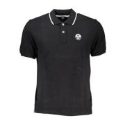 Polo Shirt met Contrastdetails North Sails , Black , Heren