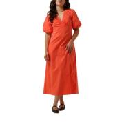 Oranje Poplin Jurk voor Vrouwen Neo Noir , Orange , Dames