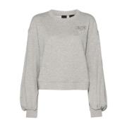 Grijze Love Birds Sweater Pinko , Gray , Dames