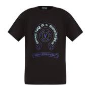 T-shirt met logo Versace Jeans Couture , Black , Heren