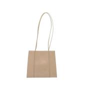 Pre-owned Leather handbags Salvatore Ferragamo Pre-owned , Beige , Dam...