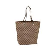 Pre-owned Canvas gucci-bags Gucci Vintage , Beige , Dames