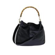 Pre-owned Leather gucci-bags Gucci Vintage , Black , Dames