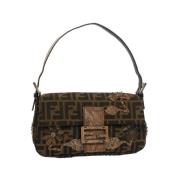 Pre-owned Canvas fendi-bags Fendi Vintage , Brown , Dames