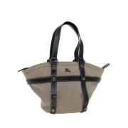 Pre-owned Canvas handbags Burberry Vintage , Beige , Dames