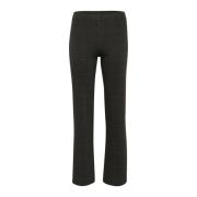 Grijze Geruite Straight-Leg Broek Part Two , Gray , Dames