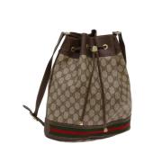 Pre-owned Canvas gucci-bags Gucci Vintage , Beige , Dames