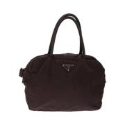 Pre-owned Nylon handbags Prada Vintage , Brown , Dames