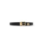 Leren riem Dolce & Gabbana , Black , Dames