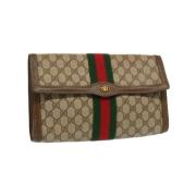 Pre-owned Canvas gucci-bags Gucci Vintage , Beige , Dames