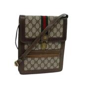 Pre-owned Canvas gucci-bags Gucci Vintage , Beige , Dames