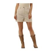 Anker Shorts voor Dames Modström , Beige , Dames