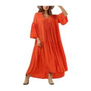 Emuanuelle Slim Dress Second Dames , Orange , Dames