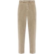 Bruine Corduroy Broek Rechte Pijp PT Torino , Brown , Heren