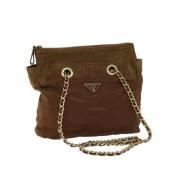 Pre-owned Nylon prada-bags Prada Vintage , Brown , Dames