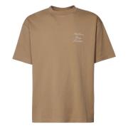 Katoenen T-shirt met logo, reguliere pasvorm Drole de Monsieur , Brown...