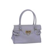 Pre-owned Leather handbags Salvatore Ferragamo Pre-owned , Purple , Da...