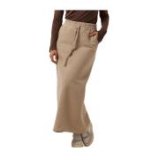 Elegante Maxi Rok in Camel Moscow , Brown , Dames